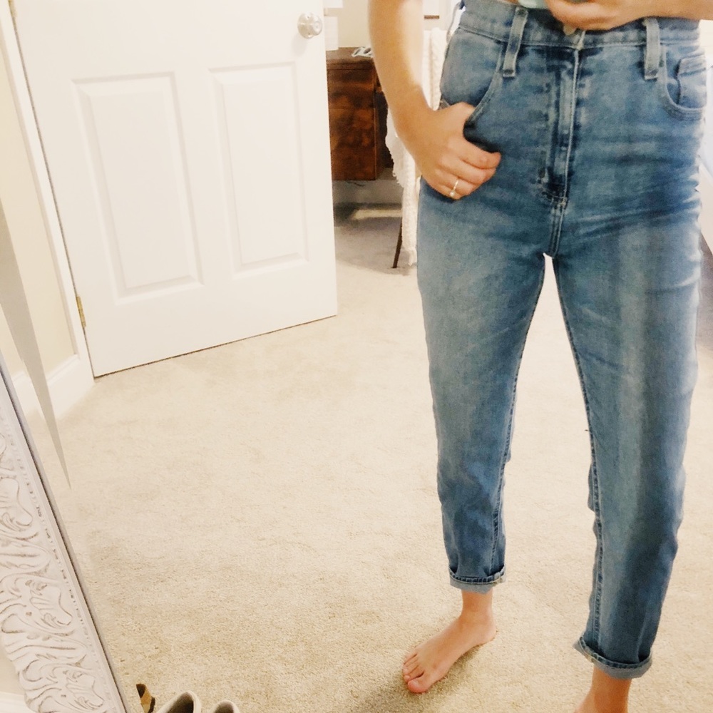 BDG cropped high rise girlfriend jeans